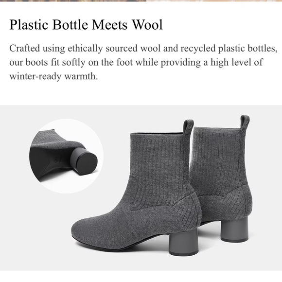 🤎NWT WOMENS VIVAIA ROUND TOE CHUNKY HEELED BOOTS IN BROWN SIZE 40 - Picture 11 of 15